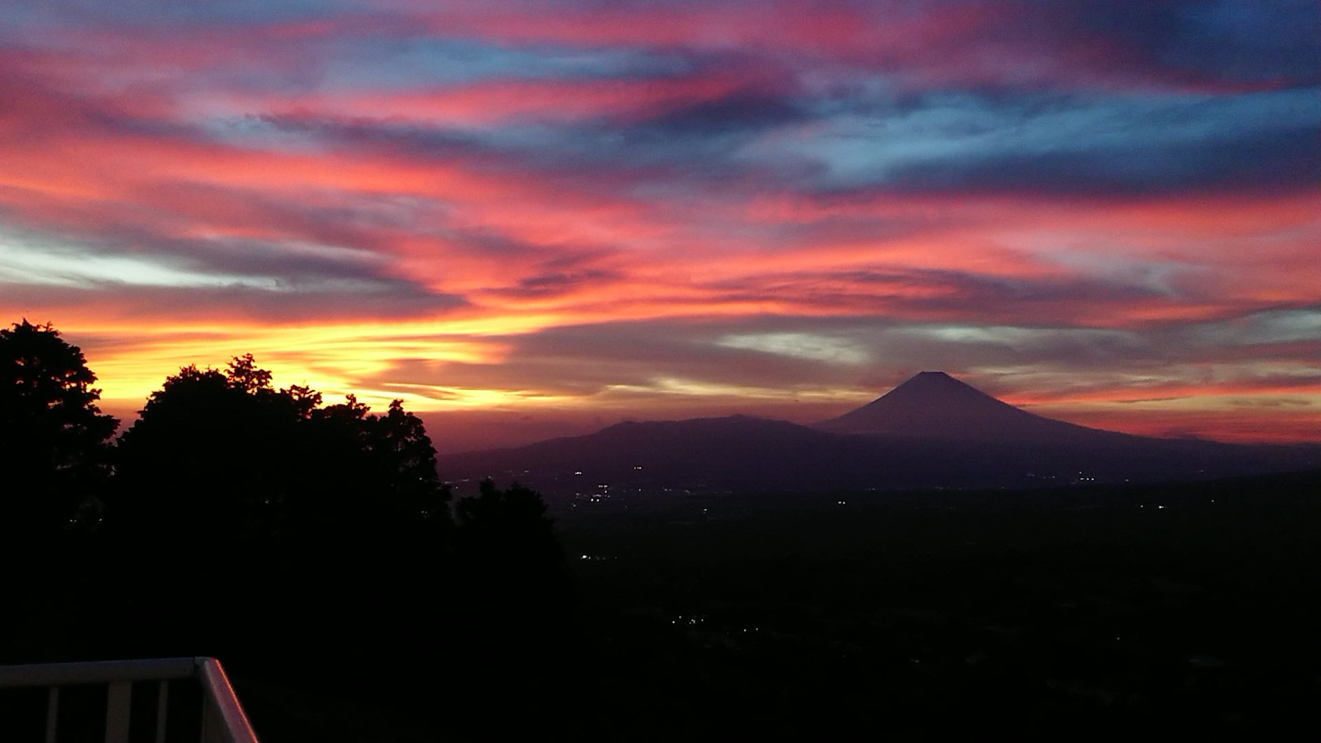 45-286夕焼け富士